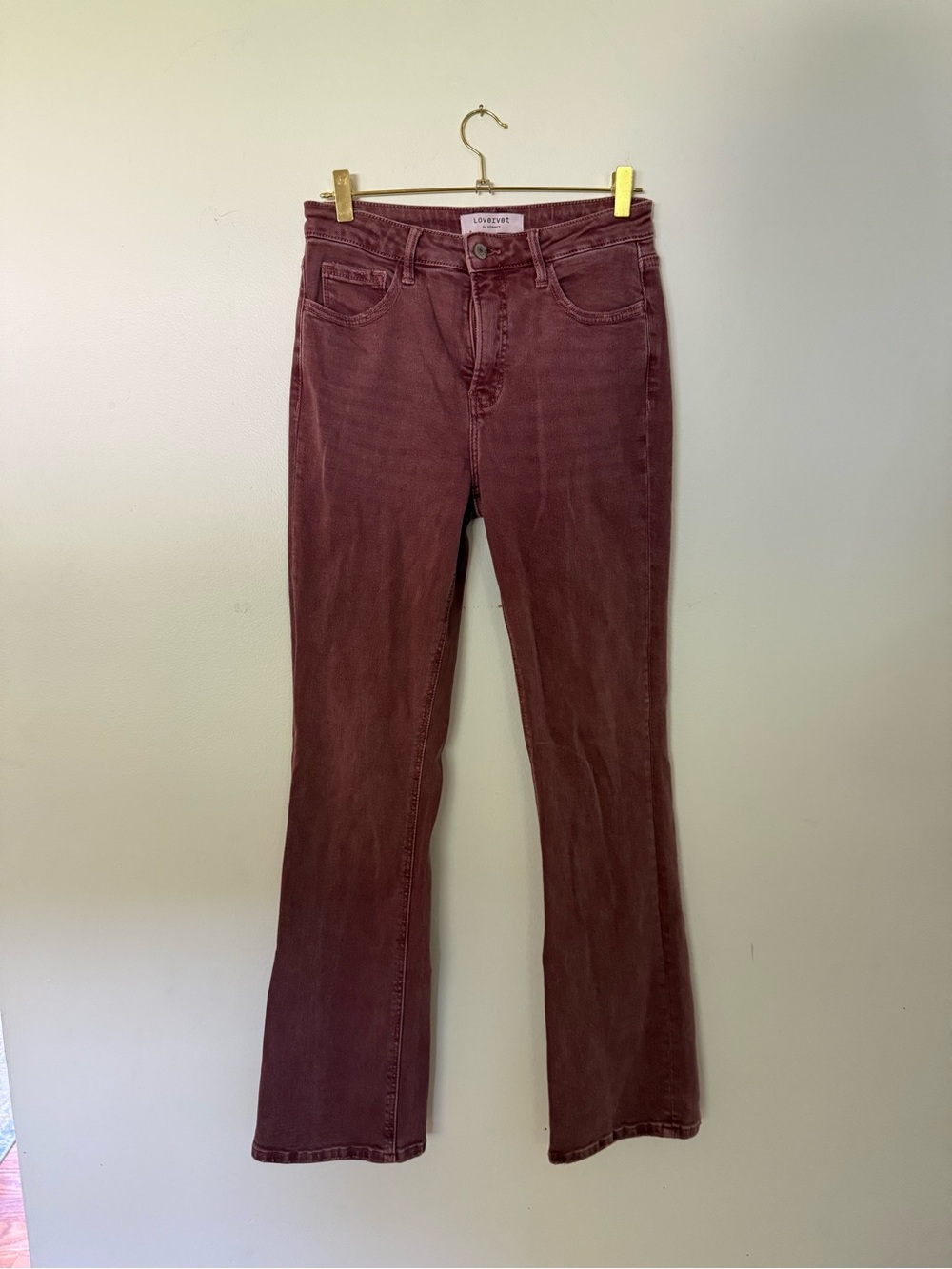 Women's Lovervet Mauve Bootcut Jeans